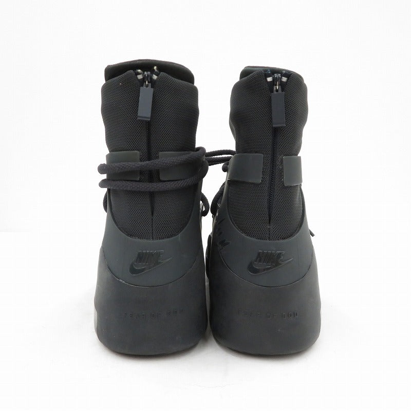 NIKE | ナイキ Fear Of God × Nike Air 1 'Triple Black' スニーカー AR4237-005 ブラック 27cm【瀬戸大橋店】