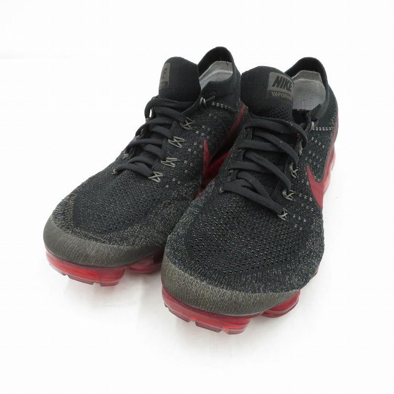 NIKE | ナイキ Air Vapormax Flyknit 'Bred' スニーカー 849558-013 エアヴェイパーマックス ブラック 28.5cm【瀬戸大橋店】