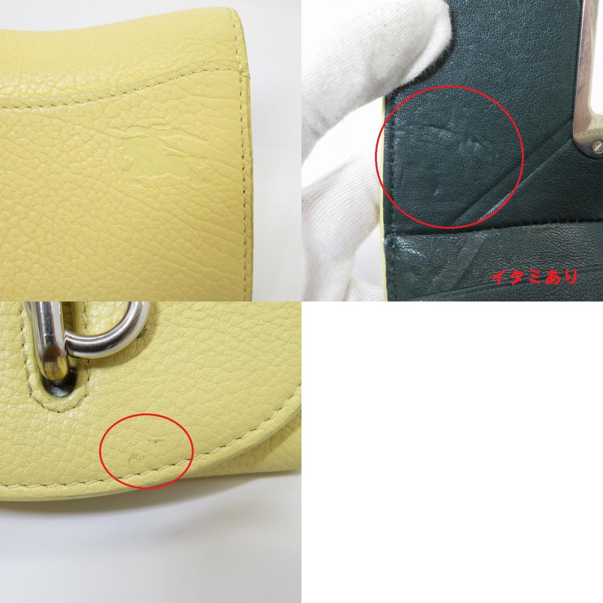 BURBERRY | バーバリー ﾛｯｷﾝｸﾞﾎｰｽ 三つ折り財布 8081668 イエロー【瀬戸大橋店】
