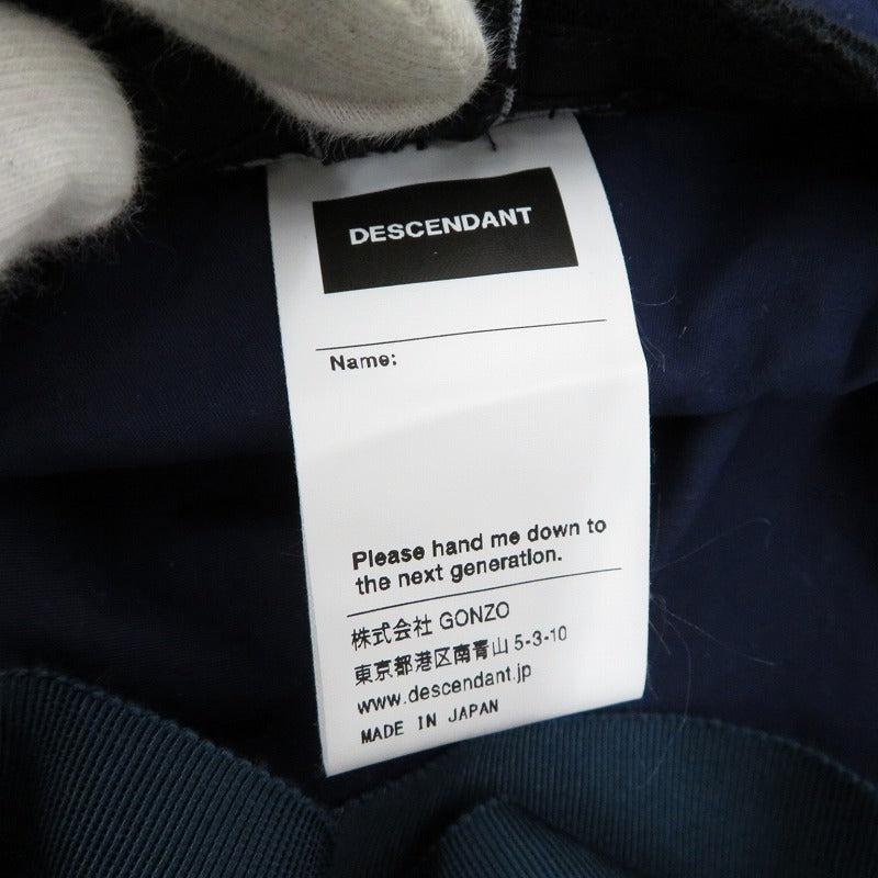 DESCENDANT | ディセンダント SIMMONS NYLON BUCKET ハット 231EMDS-HT08 ネイビー【瀬戸大橋店】