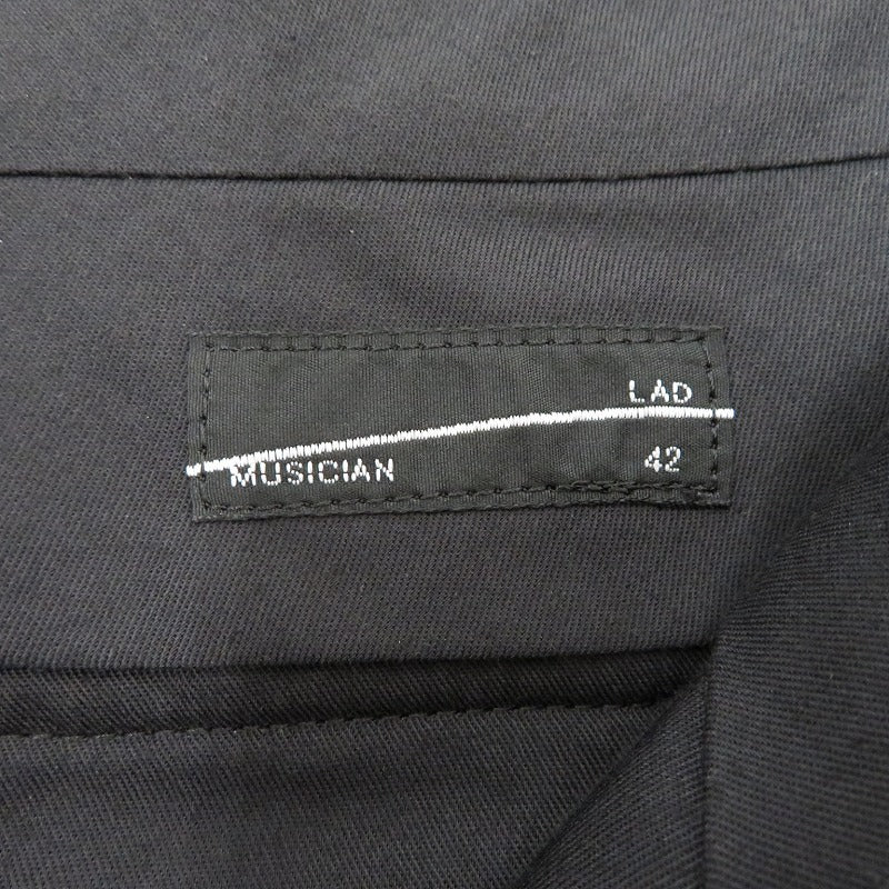 LAD MUSICIAN | ラッドミュージシャン GATHER TAPERED SLACKS その他ボトムス 2219-553 グリーン サイズ：42【瀬戸大橋店】