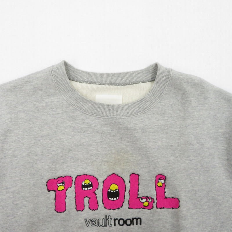 TROLL CREWNECK GRAY スウェット グレー サイズ：L【瀬戸大橋店】