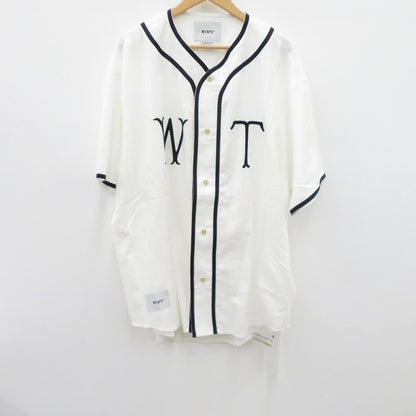 W)TAPS | ダブルタップス LEAGUE/SS/COTTON.TWILL 半袖シャツ 251TQDT-SHM09 ホワイト サイズ：3【瀬戸大橋店】