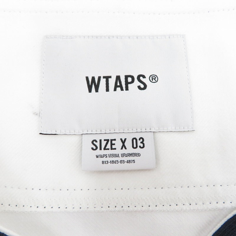 W)TAPS | ダブルタップス LEAGUE/SS/COTTON.TWILL 半袖シャツ 251TQDT-SHM09 ホワイト サイズ：3【瀬戸大橋店】