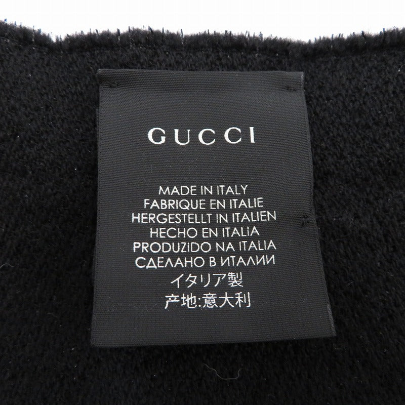 GUCCI | グッチ マフラー ブラック【瀬戸大橋店】