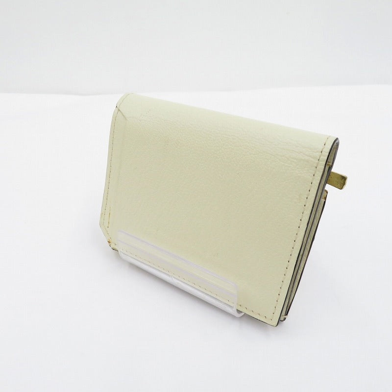 L'arcobaleno | ラルコバレーノ スマートカードウォレット 二つ折り財布 ホワイト【瀬戸大橋店】