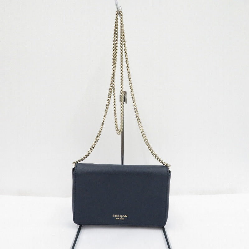 kate spade NEW YORK | ケイトスペードニューヨーク SYLVIA CHAIN WALLET ショルダーバッグ PWRU7201 ネイビー【瀬戸大橋店】