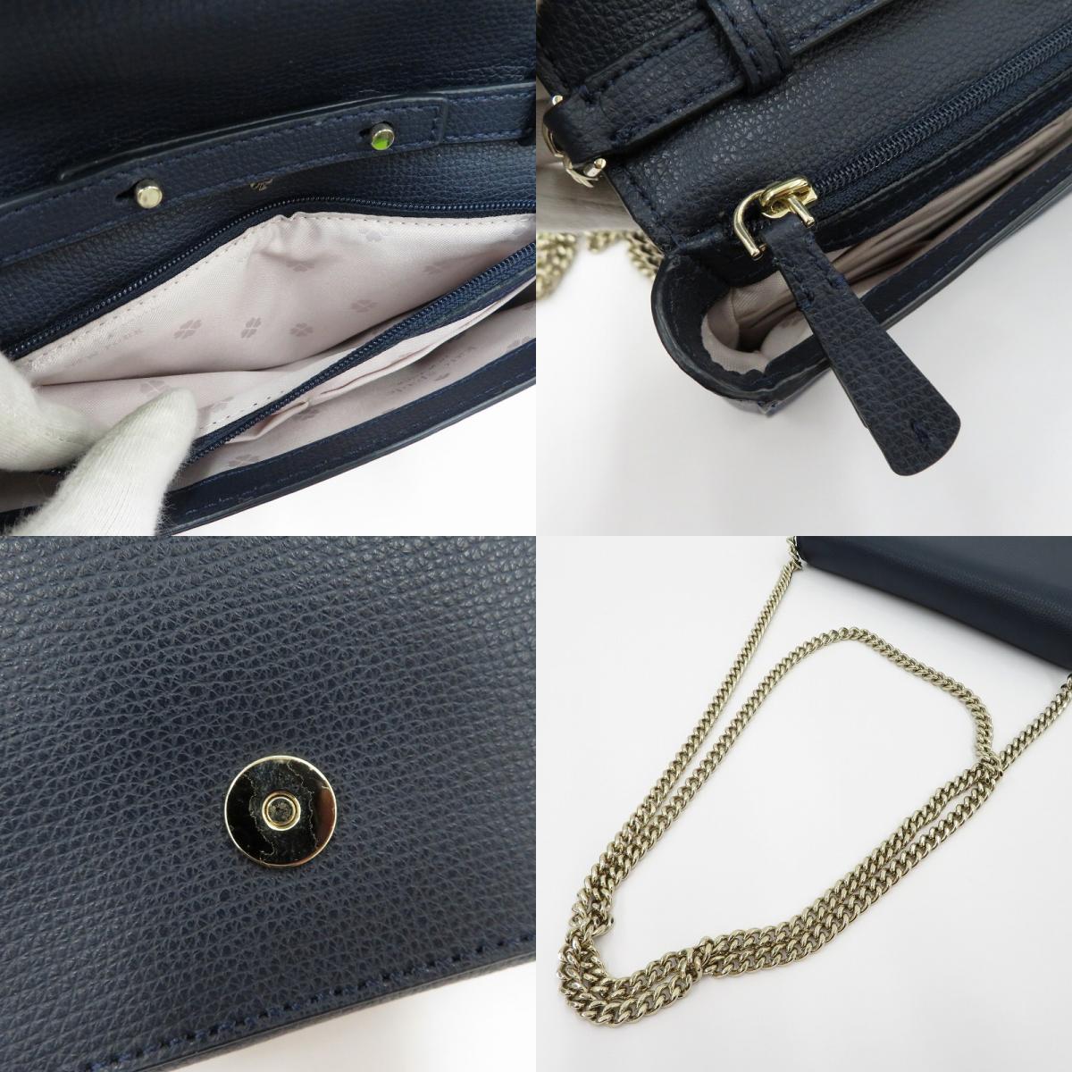kate spade NEW YORK | ケイトスペードニューヨーク SYLVIA CHAIN WALLET ショルダーバッグ PWRU7201 ネイビー【瀬戸大橋店】