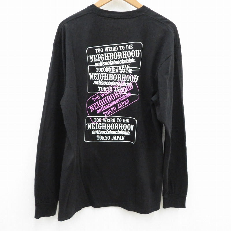 NEIGHBORHOOD | ネイバーフッド NHXASSC.TEE 長袖Ｔシャツ ブラック サイズ：XL【瀬戸大橋店】