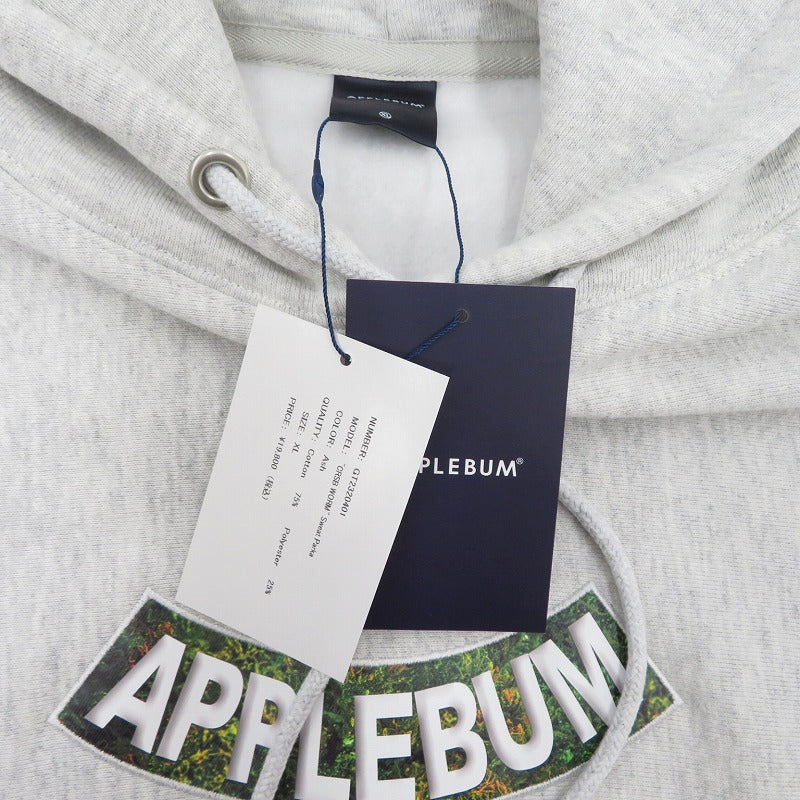 APPLE BUM | アップルバム ×RAIDBACK CRSB WORM SWEAT PARKA パーカー GT2320401 グレー サイズ：XL【瀬戸大橋店】