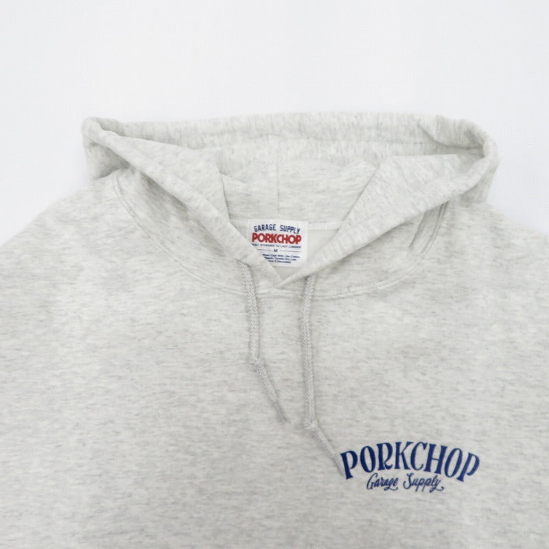 PORK CHOP | ポークチョップ PORK BACK HOODIE パーカー グレー サイズ：M【瀬戸大橋店】