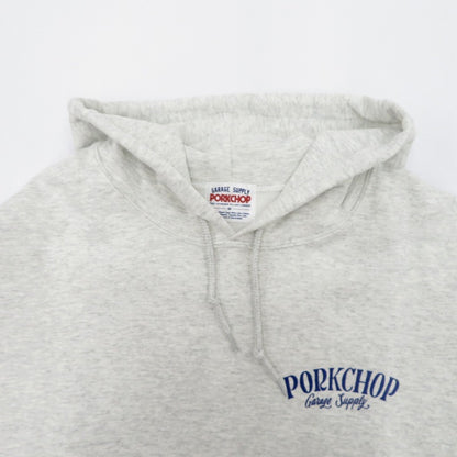 PORK CHOP | ポークチョップ PORK BACK HOODIE パーカー グレー サイズ：M【瀬戸大橋店】