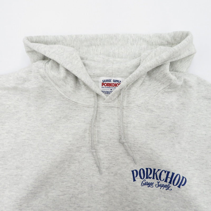 PORK CHOP | ポークチョップ PORK BACK HOODIE パーカー グレー サイズ：M【瀬戸大橋店】