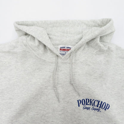 PORK CHOP | ポークチョップ PORK BACK HOODIE パーカー グレー サイズ：M【瀬戸大橋店】