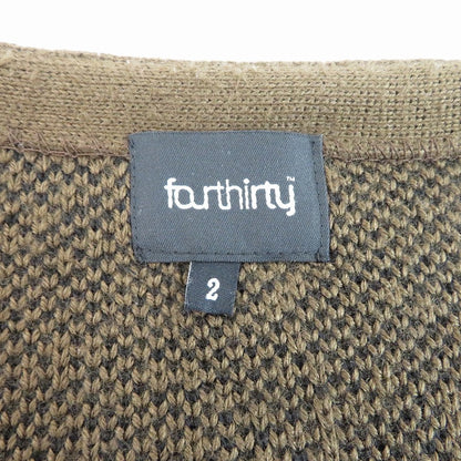 430 - FOURTHIRTY - | フォーサーティー カーディガン 23-161 ブラウン サイズ：2【瀬戸大橋店】