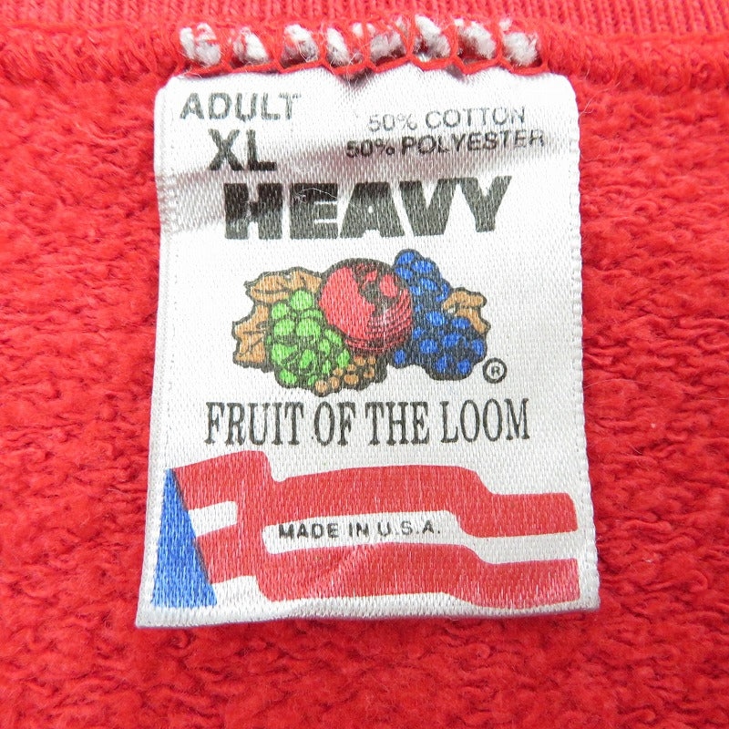 FRUIT OF THE LOOM | フルーツオブザルーム スウェット レッド サイズ：XL【瀬戸大橋店】