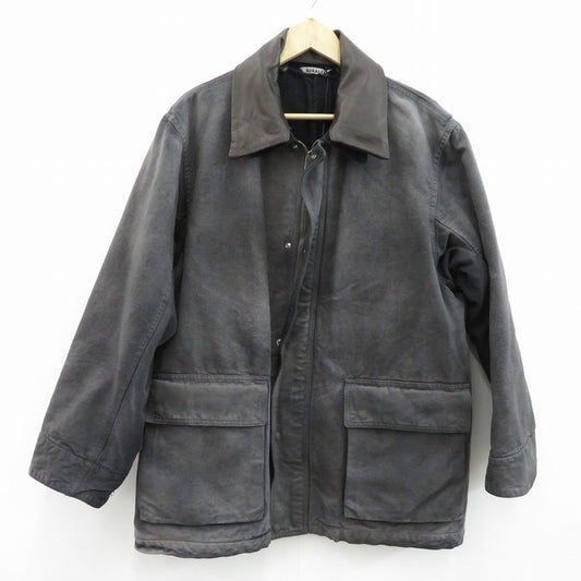 AURALEE | オーラリー PRODUCT DYED ORGANIC COTTON DUCK BLOUSON その他アウター A25AB01CD ブラック サイズ：3【瀬戸大橋店】