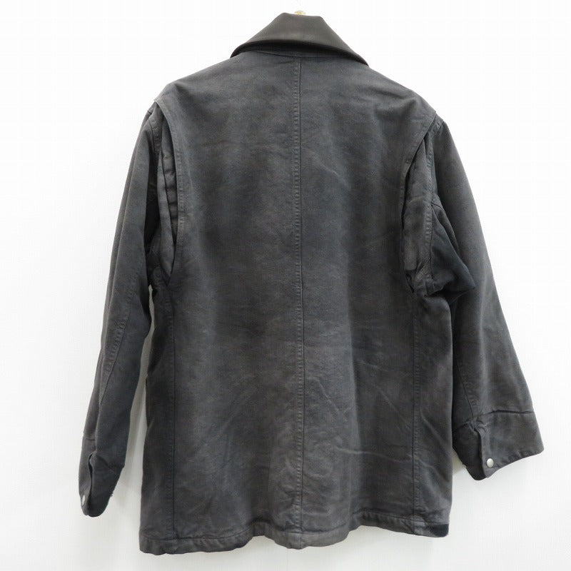 AURALEE | オーラリー PRODUCT DYED ORGANIC COTTON DUCK BLOUSON その他アウター A25AB01CD ブラック サイズ：3【瀬戸大橋店】