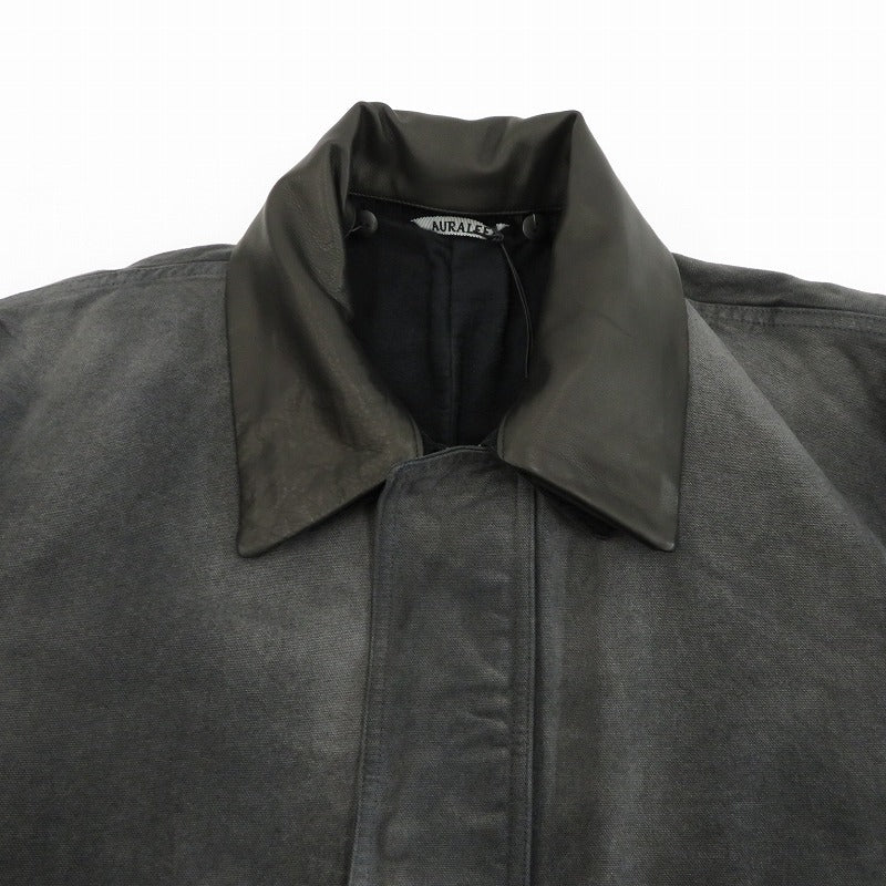 AURALEE | オーラリー PRODUCT DYED ORGANIC COTTON DUCK BLOUSON その他アウター A25AB01CD ブラック サイズ：3【瀬戸大橋店】