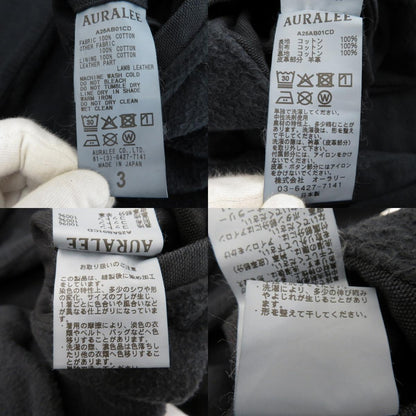 AURALEE | オーラリー PRODUCT DYED ORGANIC COTTON DUCK BLOUSON その他アウター A25AB01CD ブラック サイズ：3【瀬戸大橋店】