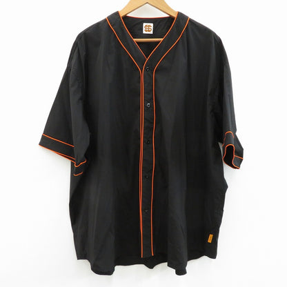 NYLON BASEBALL SHIRTS 半袖シャツ ブラック サイズ：XXXXL【瀬戸大橋店】