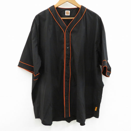 NYLON BASEBALL SHIRTS 半袖シャツ ブラック サイズ：XXXXL【瀬戸大橋店】