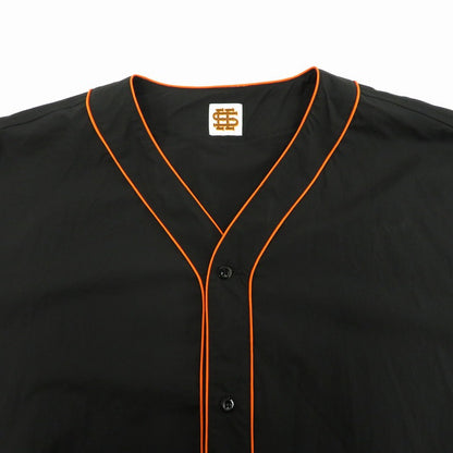 NYLON BASEBALL SHIRTS 半袖シャツ ブラック サイズ：XXXXL【瀬戸大橋店】
