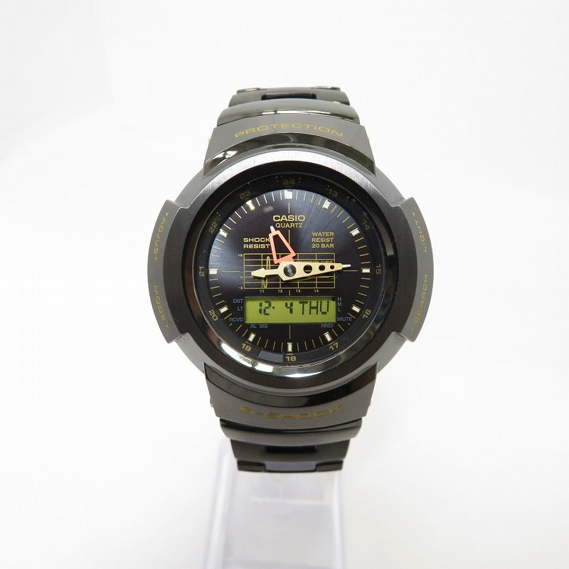 G-SHOCK | ジーショック ×PORTER/FULL METAL 腕時計 AWM-500GC-1AJR ブラック【瀬戸大橋店】