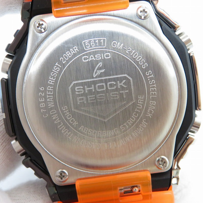 G-SHOCK | ジーショック 2100series 腕時計 GM-2100SS-1AJR オレンジ【瀬戸大橋店】