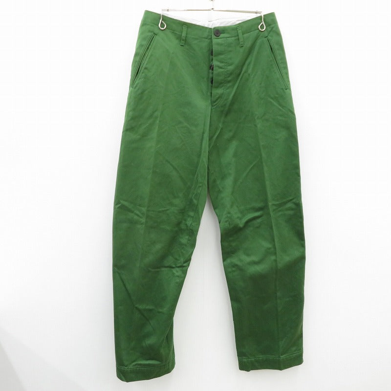 DRIES VAN NOTEN | ドリスヴァンノッテン チノパンツ 3652-1708 グリーン サイズ：46【瀬戸大橋店】