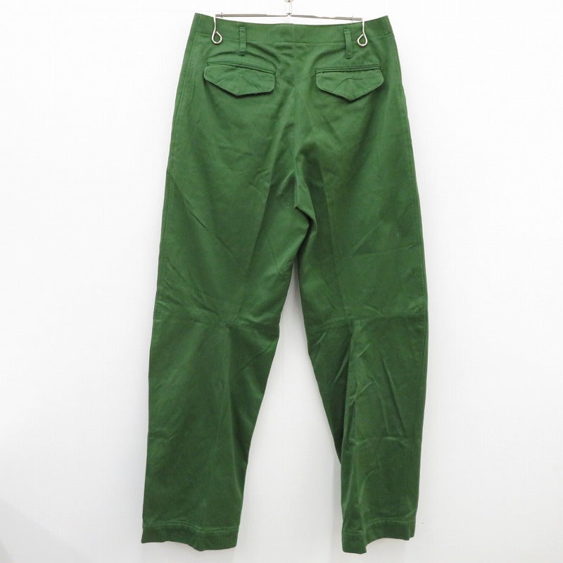 DRIES VAN NOTEN | ドリスヴァンノッテン チノパンツ 3652-1708 グリーン サイズ：46【瀬戸大橋店】