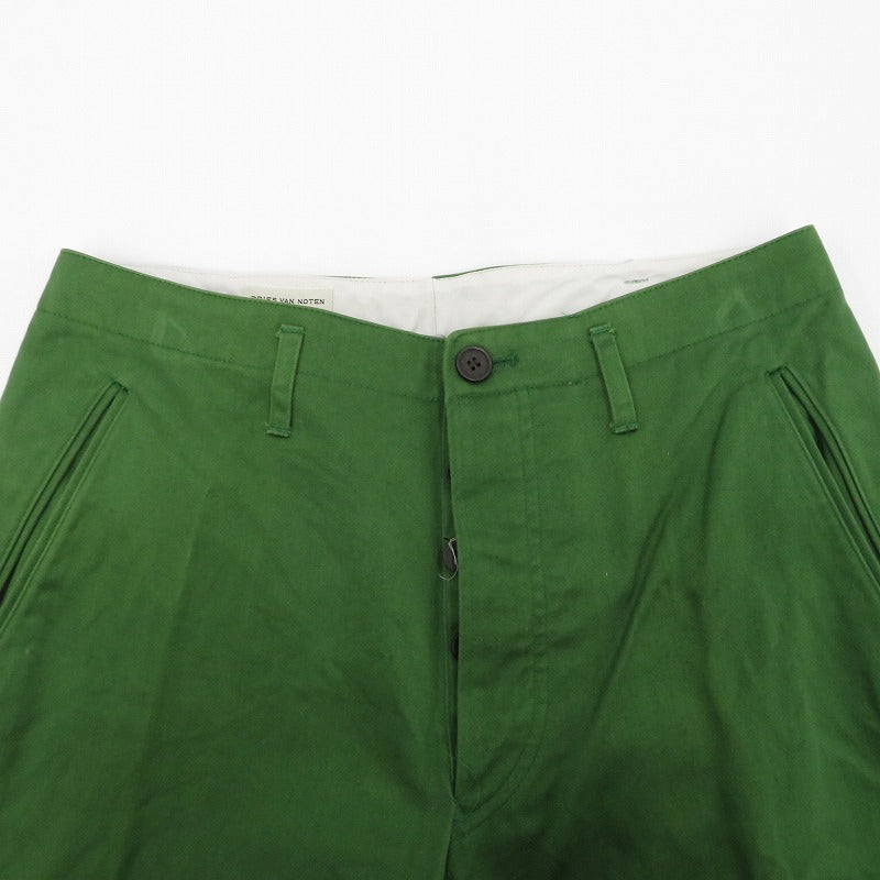 DRIES VAN NOTEN | ドリスヴァンノッテン チノパンツ 3652-1708 グリーン サイズ：46【瀬戸大橋店】