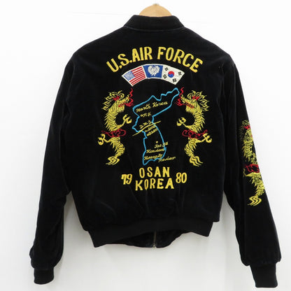 VINTAGE衣料 | ヴィンテージイリョウ USAF KOREA 別珍 TALON スーベニアジャケット ブラック【瀬戸大橋店】