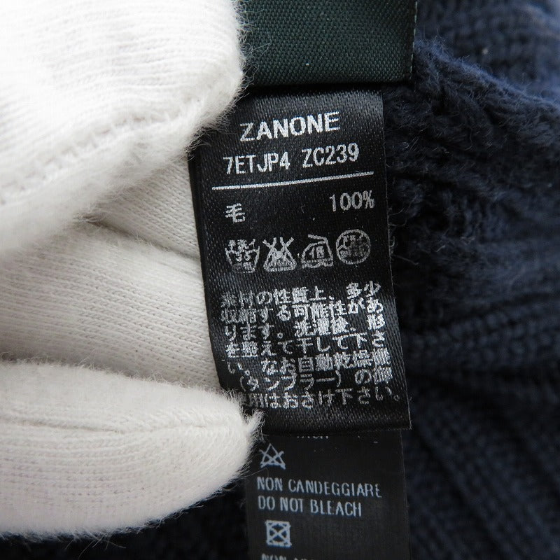 ZANONE | ザノーネ ニット ネイビー サイズ：48【瀬戸大橋店】