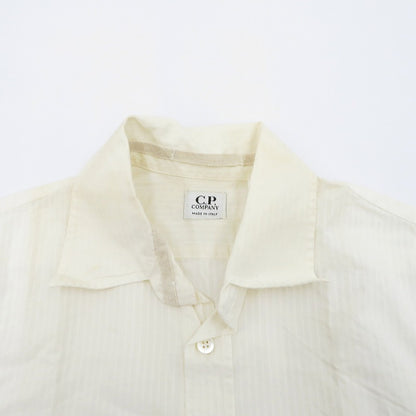 C.P.Company | シーピーカンパニー 半袖ストライプシャツ 半袖シャツ ホワイト サイズ：2【瀬戸大橋店】