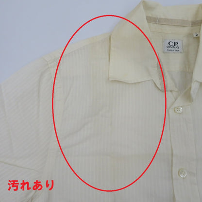C.P.Company | シーピーカンパニー 半袖ストライプシャツ 半袖シャツ ホワイト サイズ：2【瀬戸大橋店】