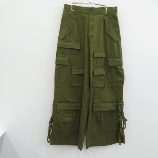 MAISON SPECIAL | メゾンスペシャル マルチポケットプライムサイドスリット カーゴパンツ 11231461403 サイズ：0 カーキ【瀬戸大橋店】
