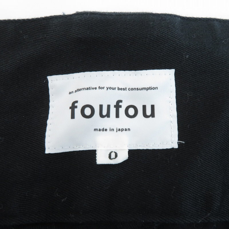 foufou | フーフー the muswum skirt スカート FF212SK04 サイズ:O ブラック【瀬戸大橋店】