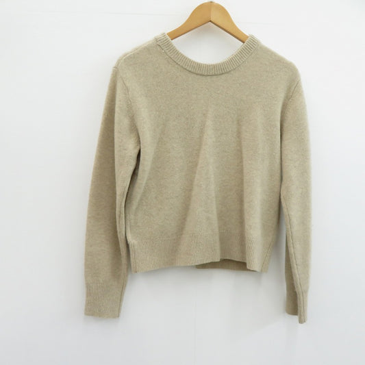 CLANE | クラネ W FACE CENTER SLIT KNIT TOPS ニット 17106-2232 ベージュ サイズ：1【瀬戸大橋店】
