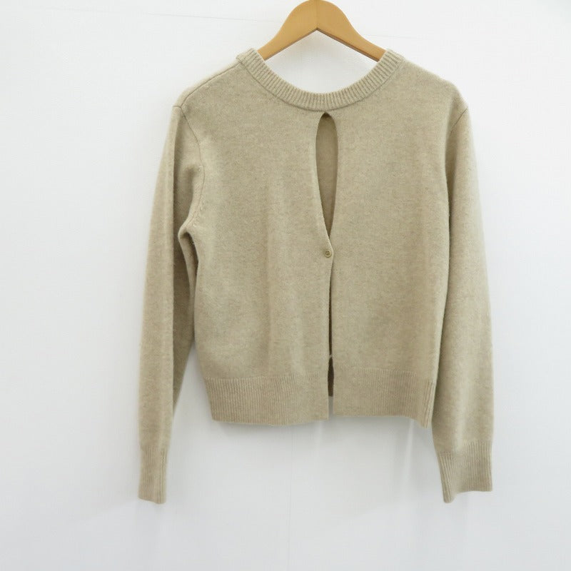 CLANE | クラネ W FACE CENTER SLIT KNIT TOPS ニット 17106-2232 ベージュ サイズ：1【瀬戸大橋店】
