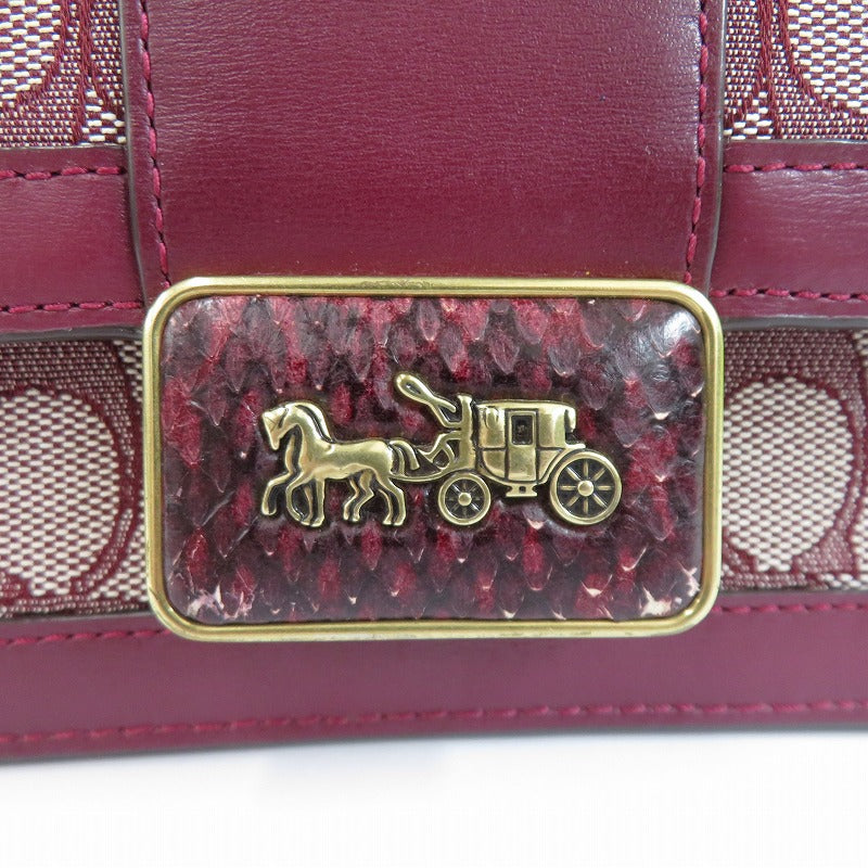 COACH | コーチ シグネチャージャガード アリー ショルダー バッグ 18 ショルダーバッグ L2081-C3760 ボルドー【瀬戸大橋店】