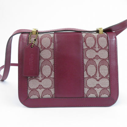 COACH | コーチ シグネチャージャガード アリー ショルダー バッグ 18 ショルダーバッグ L2081-C3760 ボルドー【瀬戸大橋店】