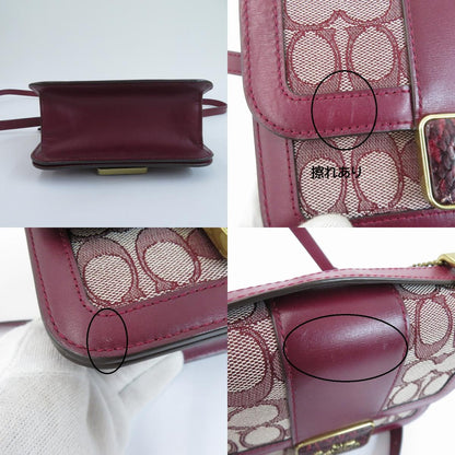 COACH | コーチ シグネチャージャガード アリー ショルダー バッグ 18 ショルダーバッグ L2081-C3760 ボルドー【瀬戸大橋店】