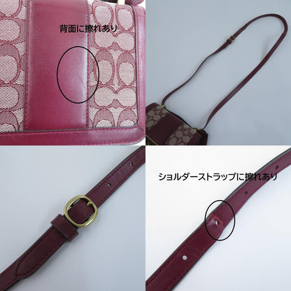 COACH | コーチ シグネチャージャガード アリー ショルダー バッグ 18 ショルダーバッグ L2081-C3760 ボルドー【瀬戸大橋店】