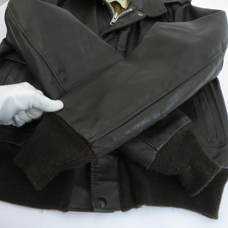 schott | ショット ライダースジャケット レザー 418-453-474-SM ブラウン サイズ：42【瀬戸大橋店】