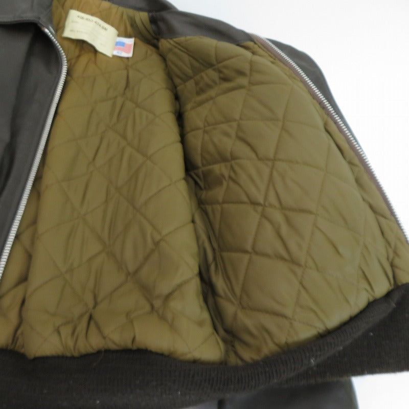 schott | ショット ライダースジャケット レザー 418-453-474-SM ブラウン サイズ：42【瀬戸大橋店】