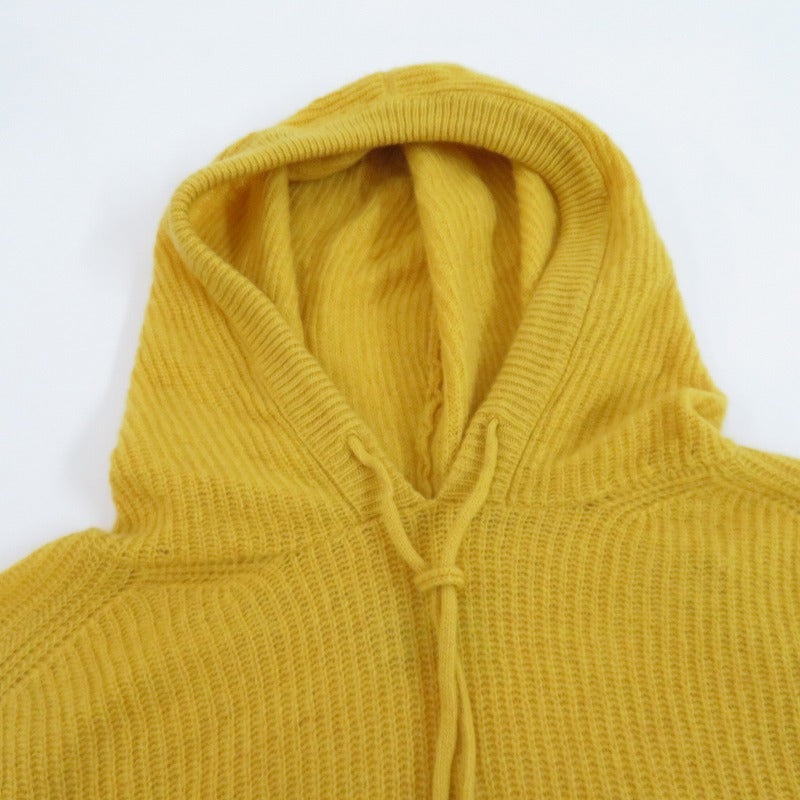 MONCLER | モンクレール GIROCOLLO CON CAPPUCCIO TRICOT ニット H10939G00002 イエロー サイズ：S【瀬戸大橋店】