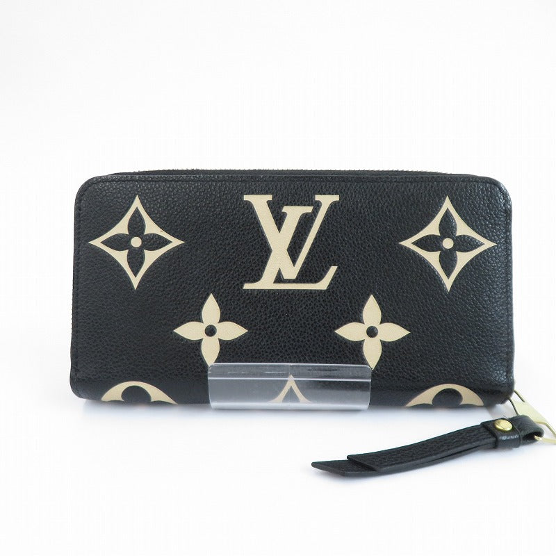 LOUIS VUITTON | ルイ・ヴィトン ジッピー・ウォレット バイカラー モノグラム アンプラント 長財布 M80481 ブラック【瀬戸大橋店】