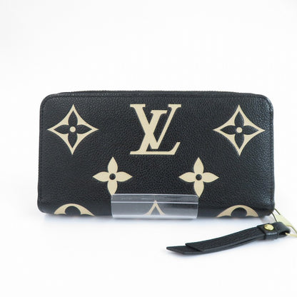 LOUIS VUITTON | ルイ・ヴィトン ジッピー・ウォレット バイカラー モノグラム アンプラント 長財布 M80481 ブラック【瀬戸大橋店】