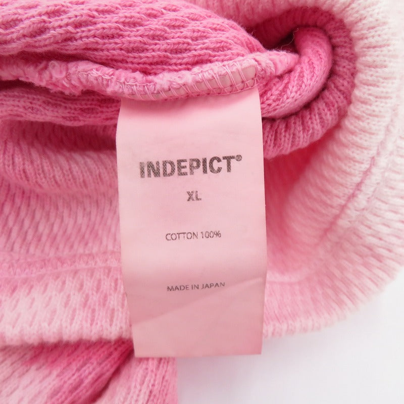 INDEPICT THERMAL L/S TEE 長袖Ｔシャツ IN24AW04c ピンク サイズ：XL【瀬戸大橋店】